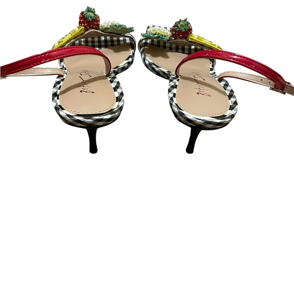 Betsey Johnson Women's Colson Fruit Kitten-Heel Dress Sandals- NWOB Size 7 - Picture 3 of 6